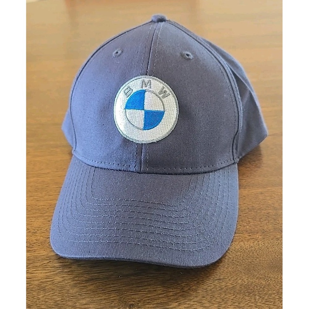 BMW HIT Unisex Baseball 100% Cotton Hat OSFM Blue Embroidered Patch NWOT